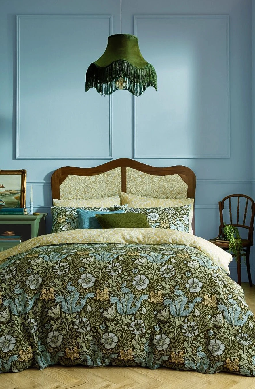 Lenjerie de pat Compton Olive Green