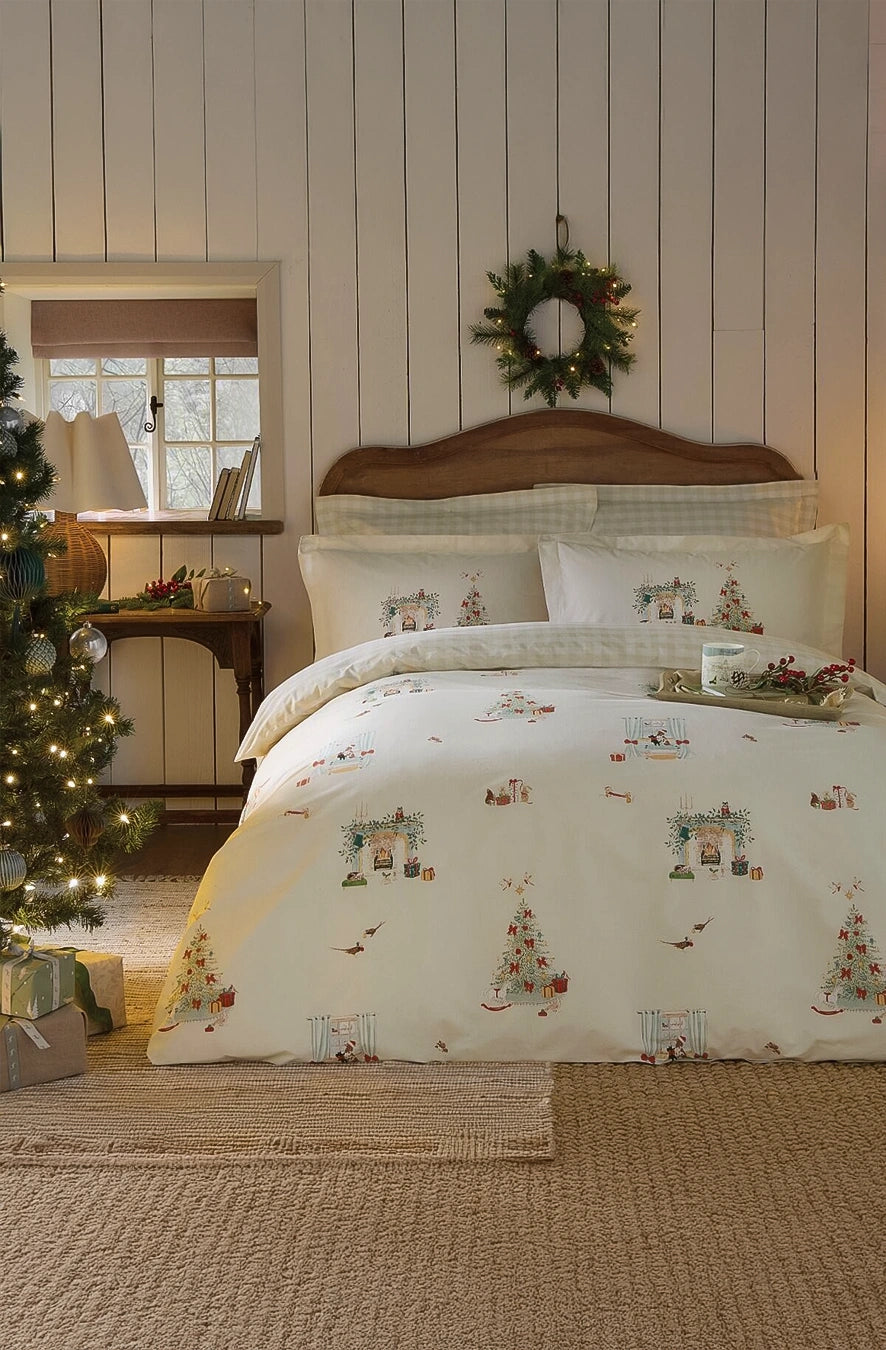Lenjerie de pat Cosy Christmas Misty Green