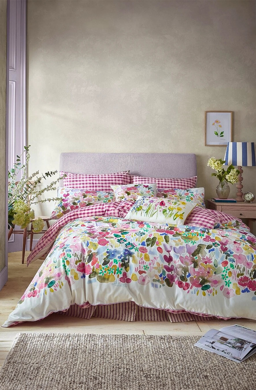 Lenjerie de pat Flora Cerise