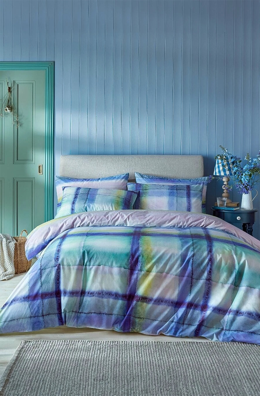 Lenjerie de pat Hebrides Tartan Atlantic