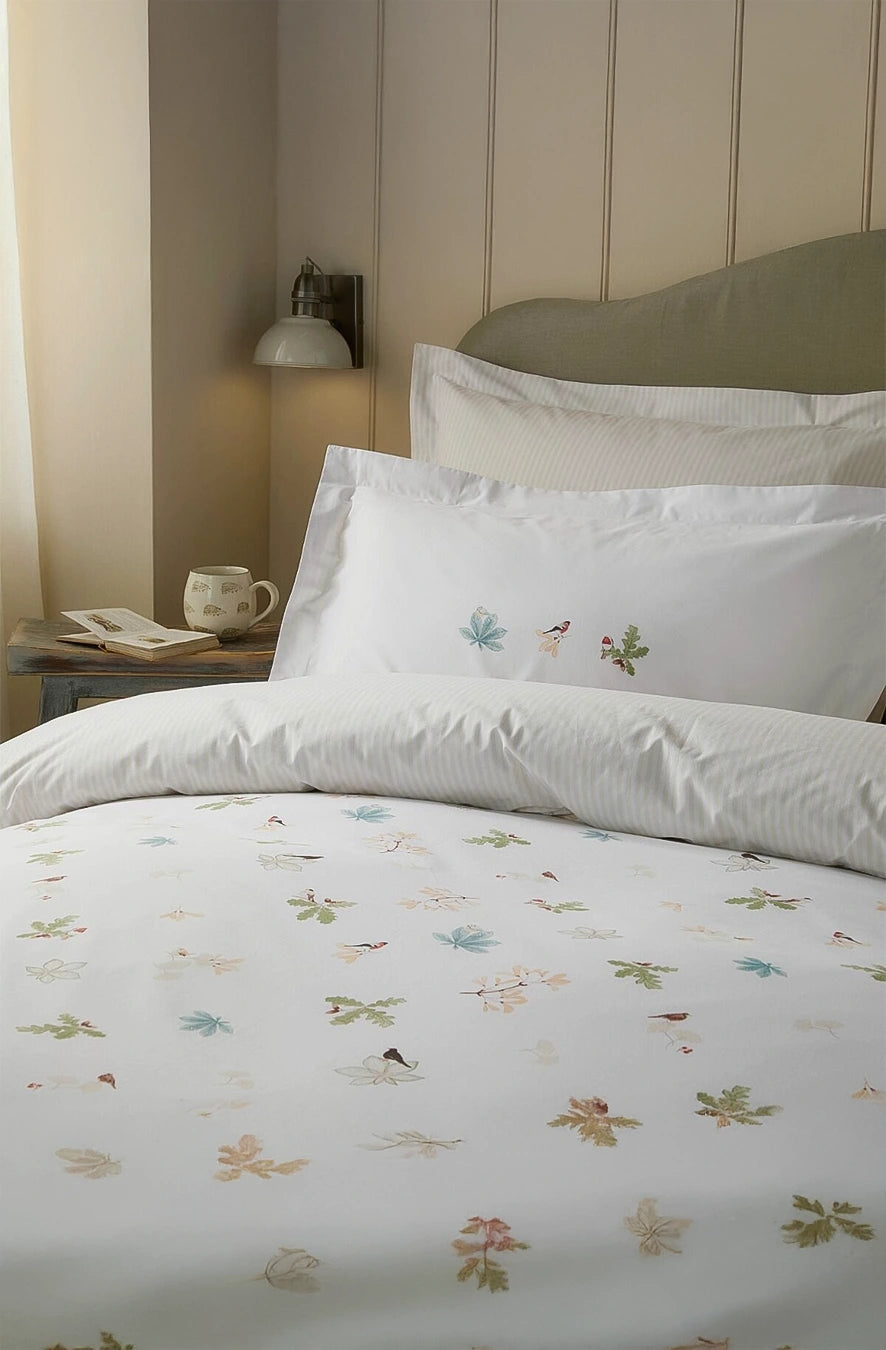 Lenjerie de pat Orchard Birds White
