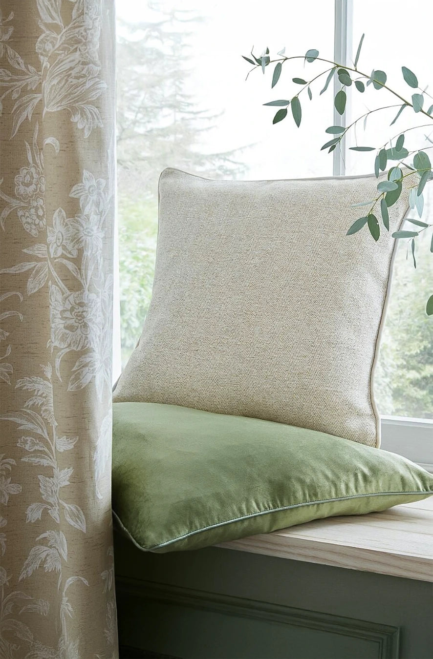 Pernă decorativă Milbourne Herringbone Truffle Natural 45 x 45 cm