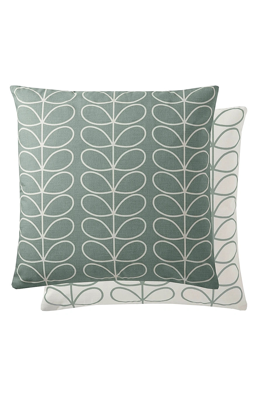 Pernă decorativă Small Linear Stem Cushion Duck Egg 50 x 50 cm