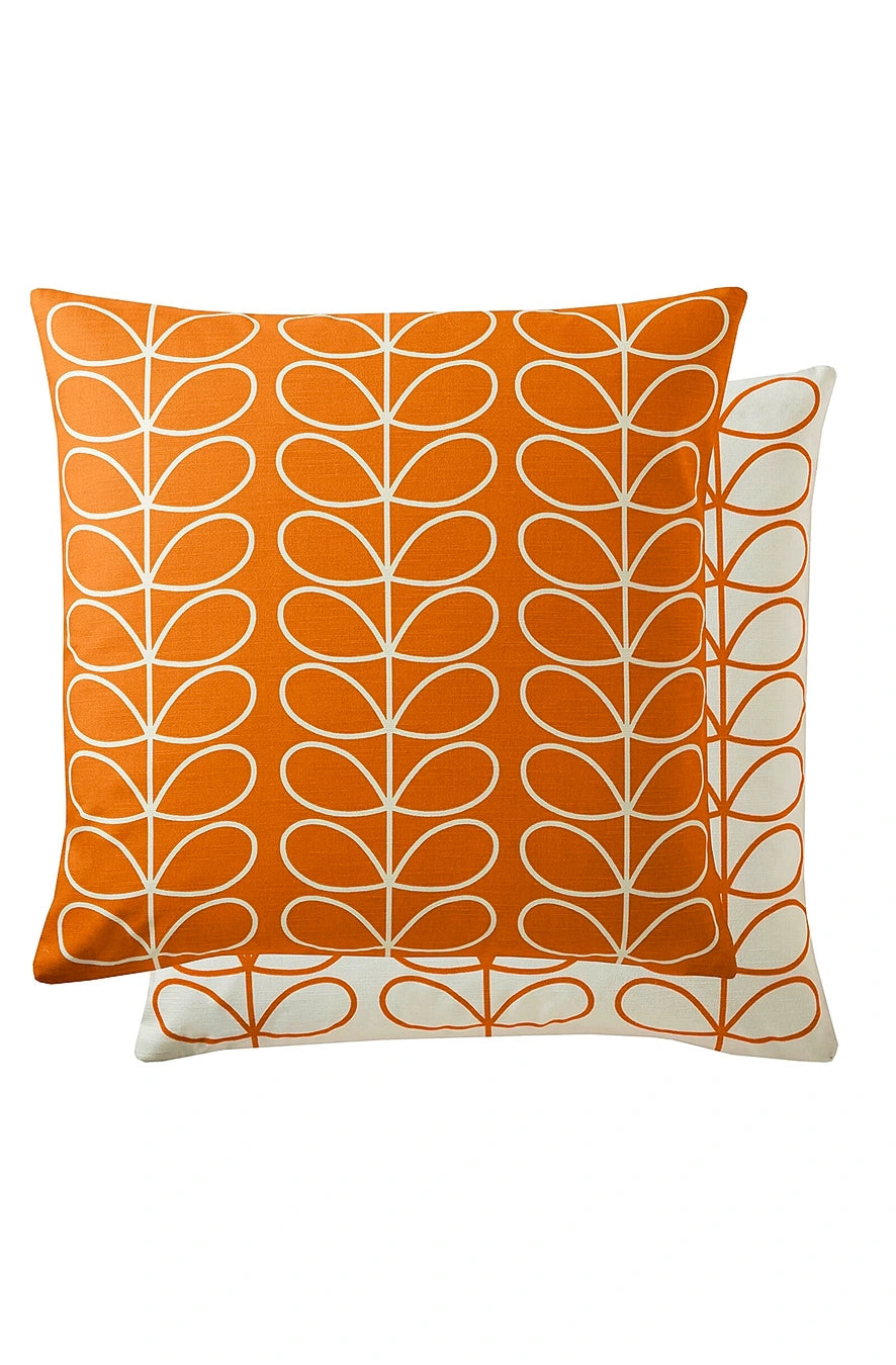 Pernă decorativă Small Linear Stem Cushion Persimmon 50 x 50 cm