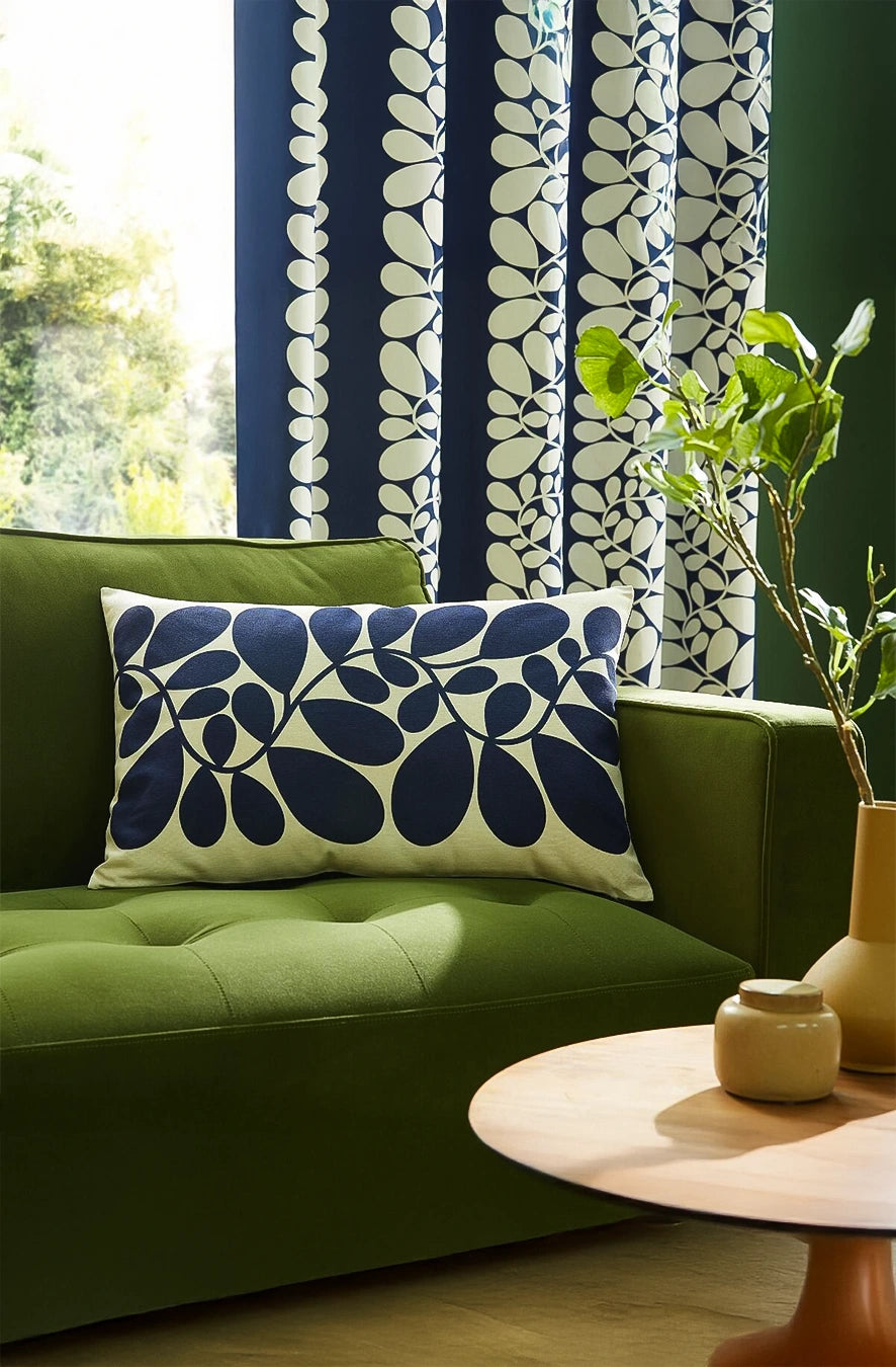 Pernă decorativă Sycamore Stripe Space Blue/Olive 40 x 60 cm