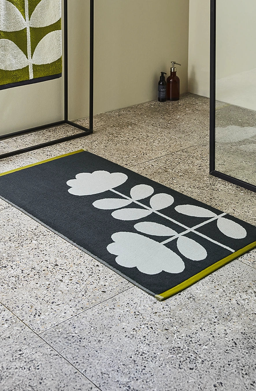 Covoraș de baie Cut Stem Moss-Charcoal 50 x 90 cm